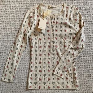 Doen Paola Tee Sundrenched Floral S NWT